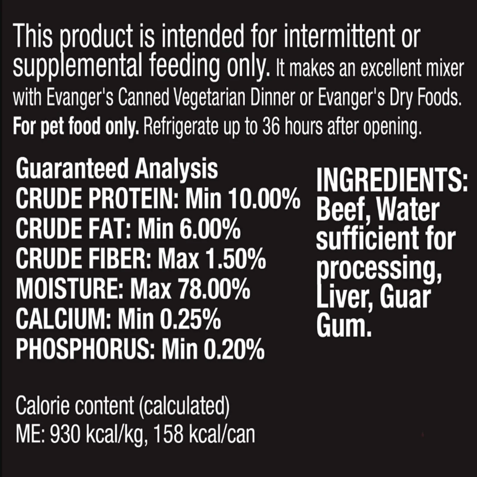 Evanger's Grain Free Meat Wet Canned Dog & Cat Food - Image 2