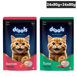 Drools Tuna and Salmon Mousse Combo Adult Cat Wet Food