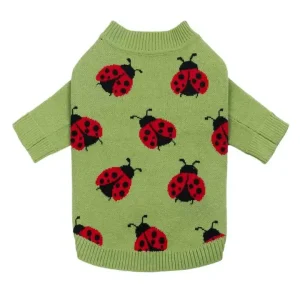 Ladybug Dog Sweater