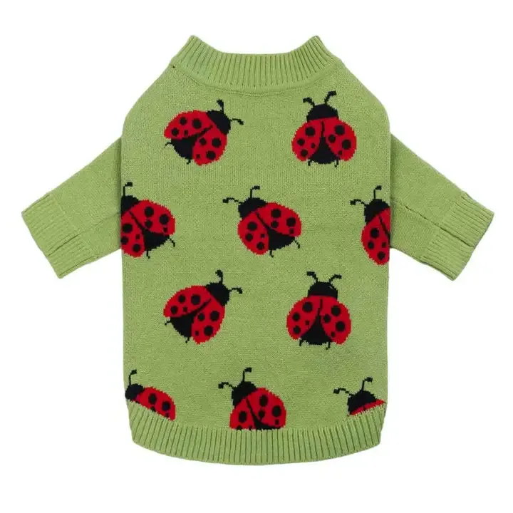 Ladybug Dog Sweater