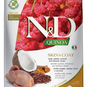 Farmina N&D Quinoa Skin & Coat Quail Dry Dog Food - 5.5 lb Bag