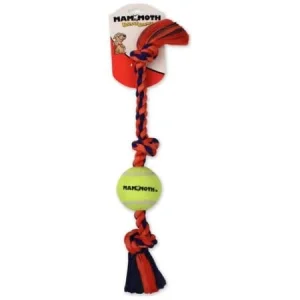Mammoth Pet Products 3-Knotted Cotton Rope and Tug Dog Toy with Ball - Multi-Color