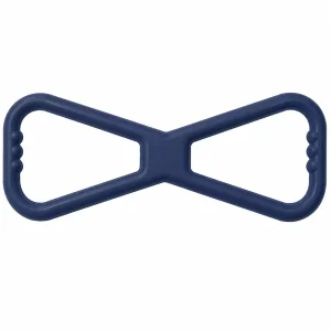 Talking Dog Club Sturdy Infinity Pull Natural Rubber Chew Toy for Dogs (Blue)