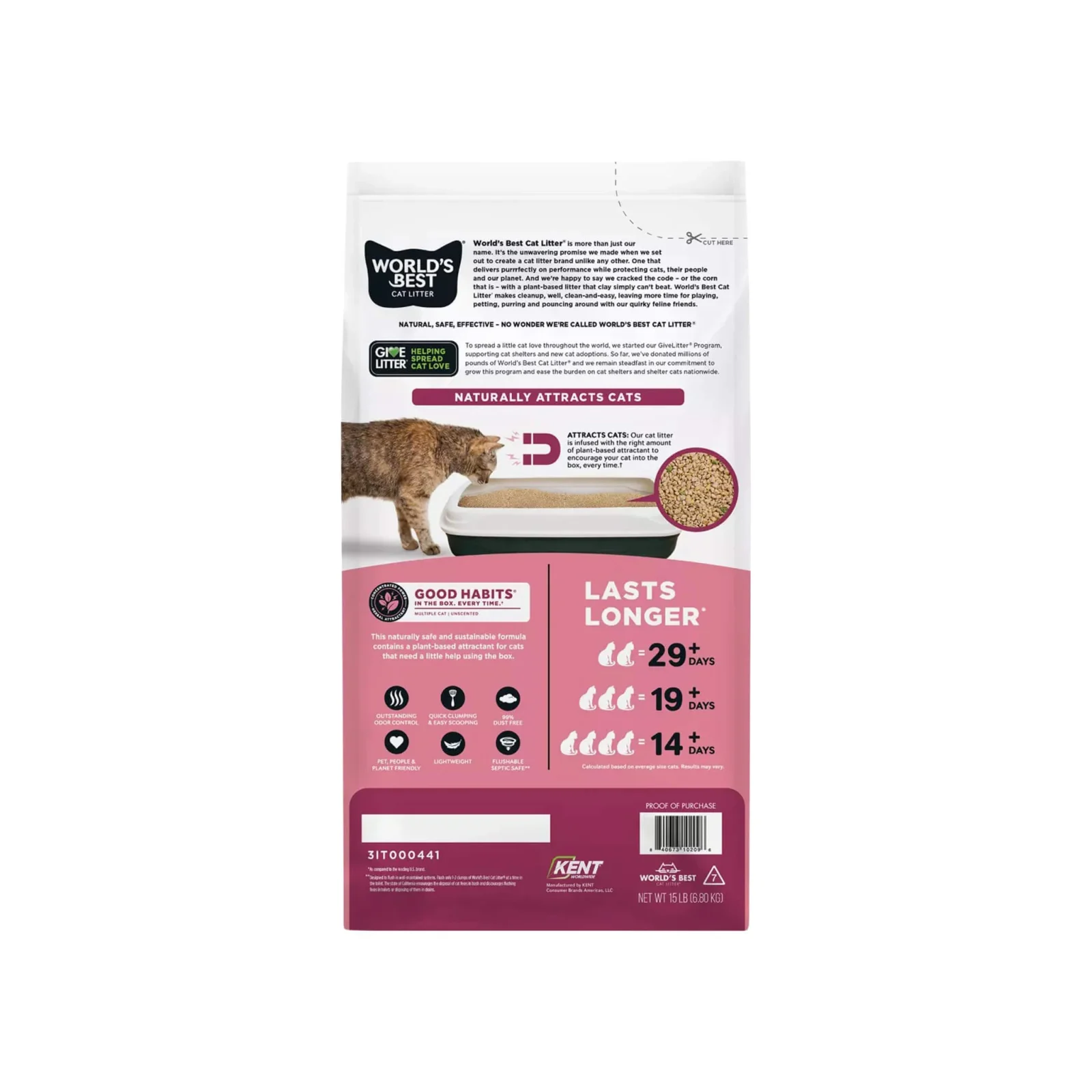 Worlds Best Good Habits Herbal Attractant Multi-Cat Litter - Image 2