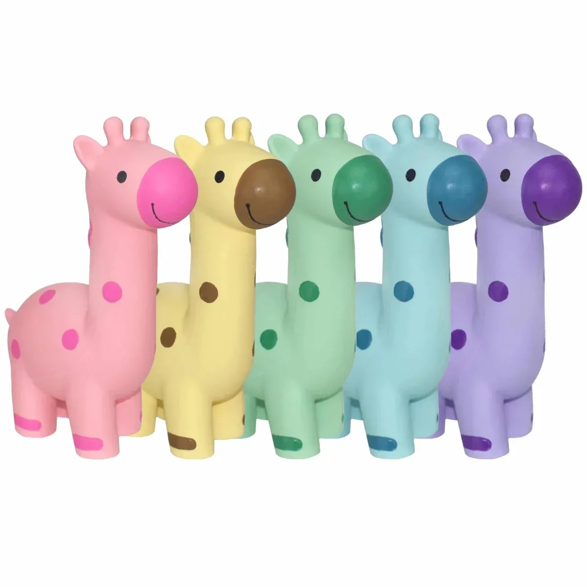 Multipet Minipet Latex Giraffe Dog Chew Toy Assorted 5.75 in - Image 2