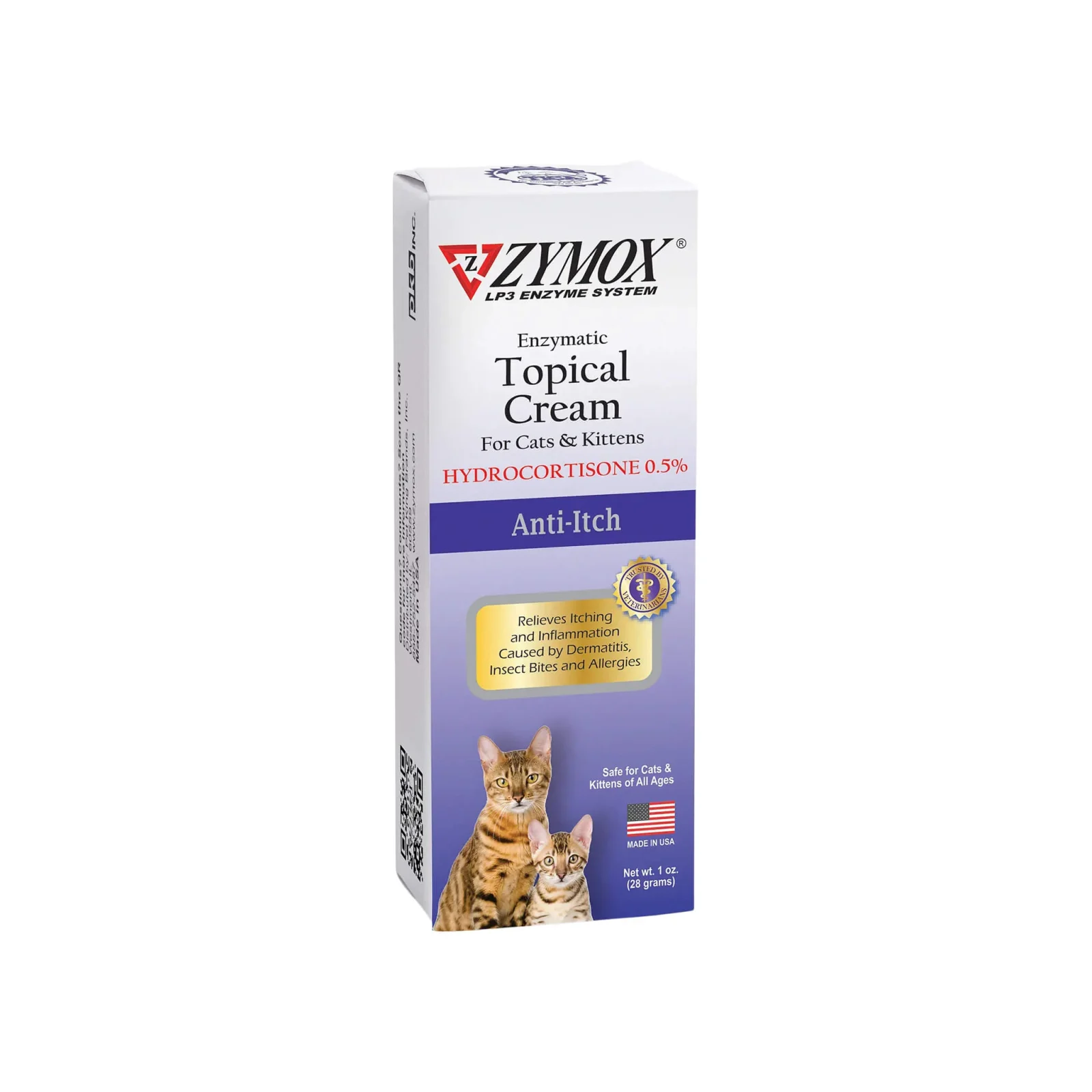 Zymox Enzymatic Topical Cream with Hydrocortisone for Cats & Kittens