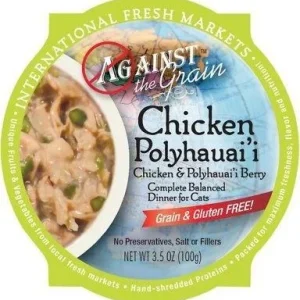 Evanger's 'Against the Grain' Grain Free Chicken & Polyhauai'l Berry Canned Cat Food- 2.8 oz Cans - Case of 24
