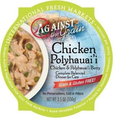 Evanger's 'Against the Grain' Grain Free Chicken & Polyhauai'l Berry Canned Cat Food- 2.8 oz Cans - Case of 24