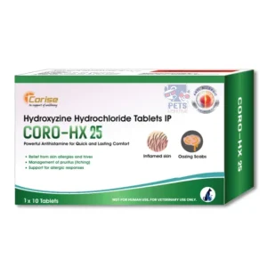 Corise Coro HX 25mg Tablet (Hydroxyzine Hydrochloride) for Dogs and Cats