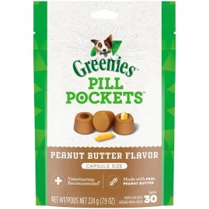 Greenies Pill Pockets for Dogs Peanut Butter Capsule Value Bag - 15.8 oz