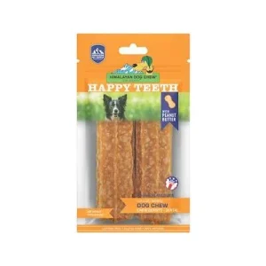Himalayan Dog Chew Happy Teeth Peanut Butter Dental Dog Chews - Large