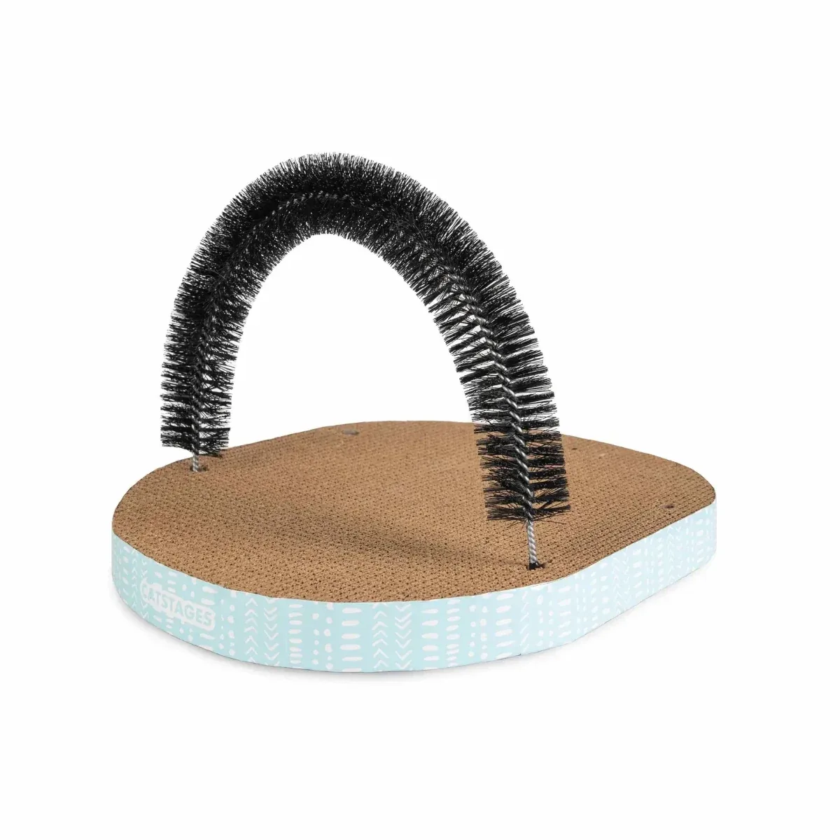 Catstages Scratch & Groom Corrugated Cat Scratch Pad With Catnip - Image 2