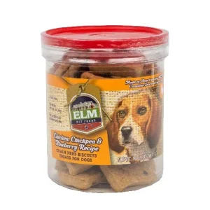 Elm Chicken, Chickpea & Blueberry Dog Biscuits - 16 oz