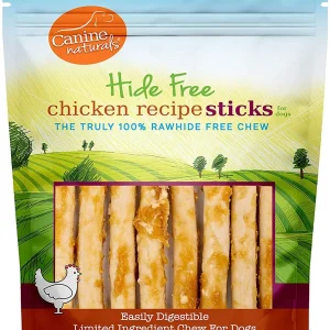 Canine Naturals Hide-Free Chicken Dog Bully Sticks - 5 Inch - 3.5 oz - 10 Count