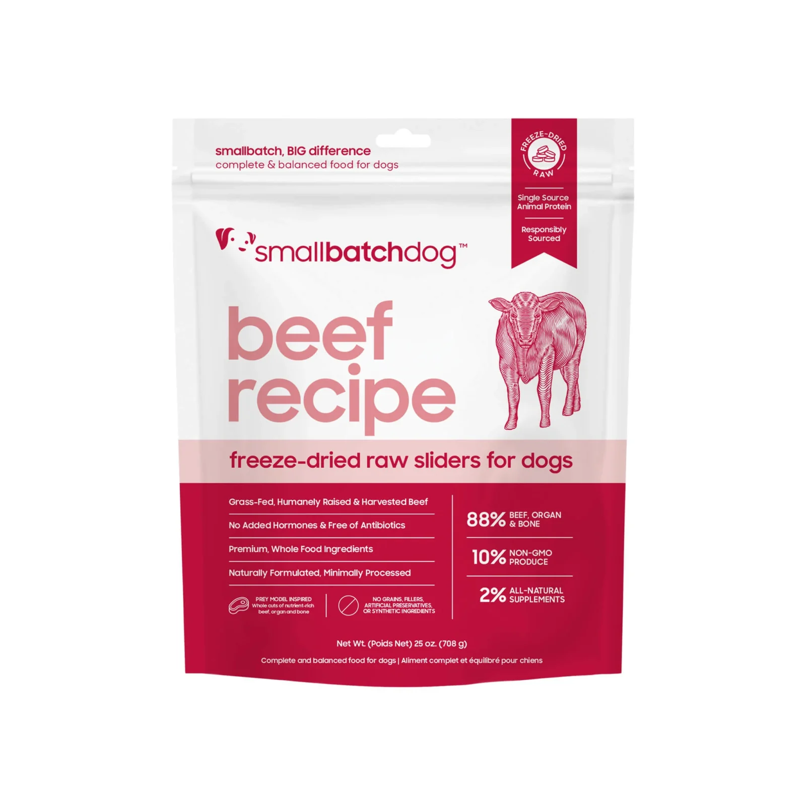 SmallBatch Sliders Freeze Dried Raw Dog Food