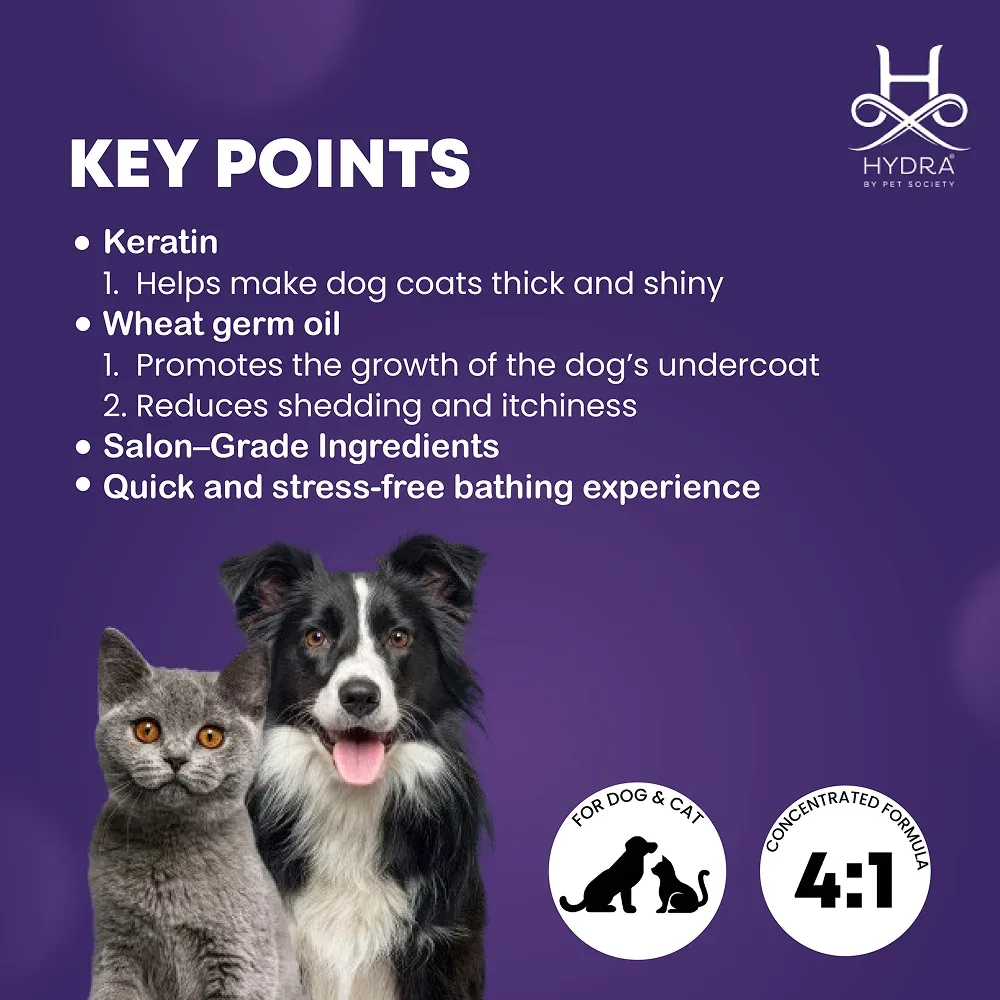 Hydra Groomers Fluffy or Double Coat Volumizing Shampoo for Cats & Dogs - Image 2