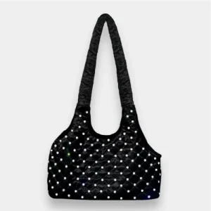 Glamour Baby Dog Carrier: Caviar