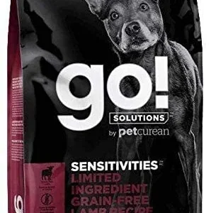 Petcurean GO! Sensitivities LID Grain-Free Lamb Recipe Dry Dog Food - 22 lb Bag