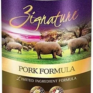 Zignature Pork Formula Canned Dog Food - 12/13 oz Cans - Case of 1