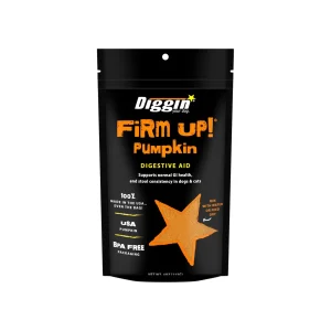 Diggin Your Dog Firm Up! Pumpkin Digestive Aid Supplement for Dogs & Cats