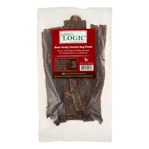 Nature's Logic Beef Jerky Treat All-Natural Beef Dog Treats - 1 lb Bag