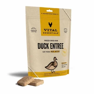 Vital Essentials Freeze-Dried Raw Duck Entree Cat Food Mini Patties