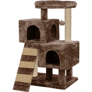 Furrlovers Kitten Cat Tree Scratching Post with Ladder, Condo & Jute Rope