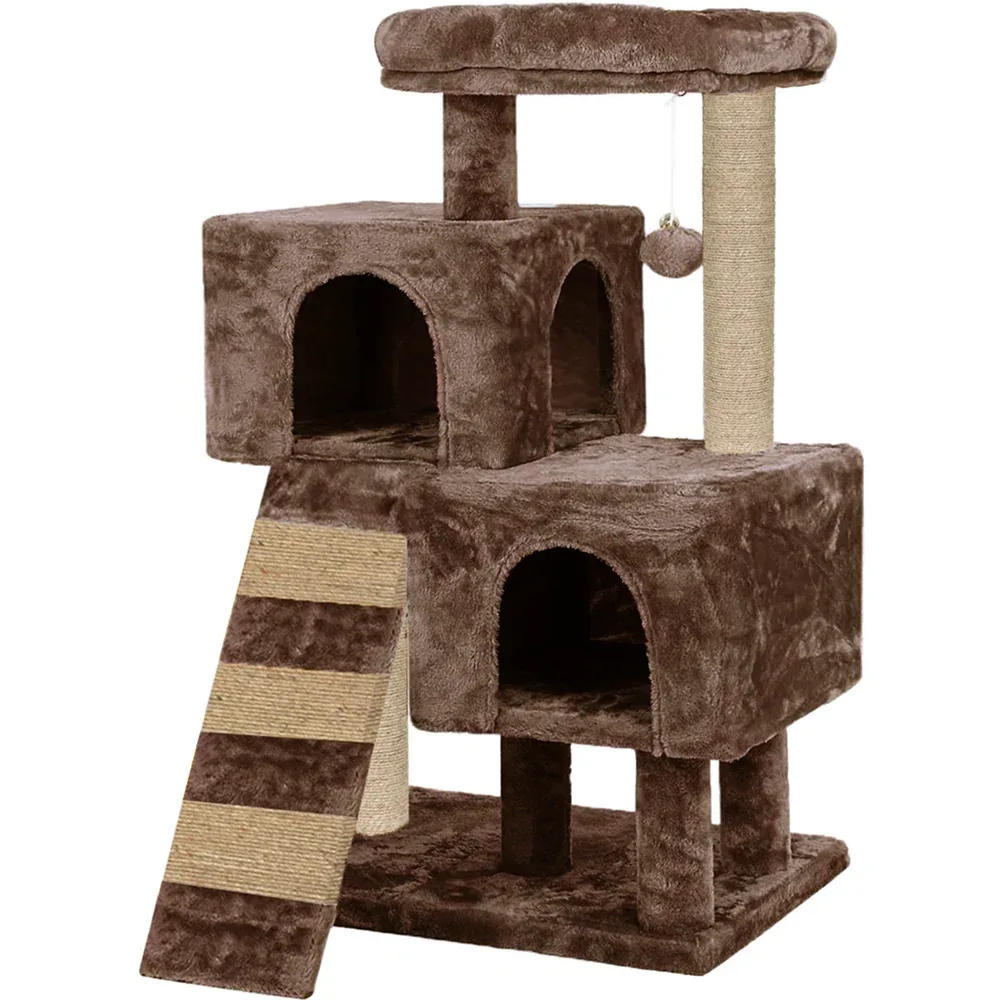 Furrlovers Kitten Cat Tree Scratching Post with Ladder, Condo & Jute Rope