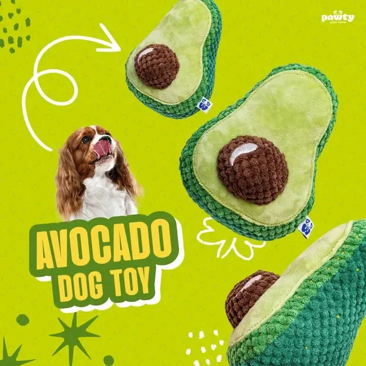 Avocado Plush Parody Plush Dog Toy - Image 2