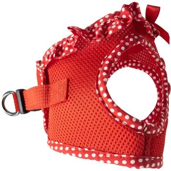 American River Choke Free Dog Harness - Red Polka Dot - Image 2