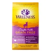 Wellness Complete Health Natural Grain Free Small Breed Turkey, Chicken & Salmon Dry Dog Food
