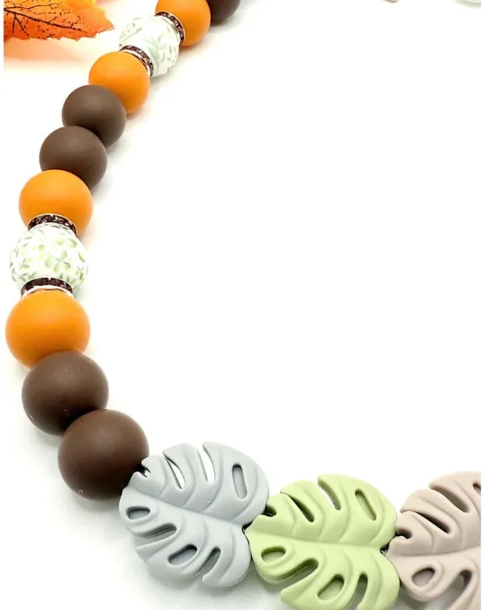 Autumn Trails Beaded Pet Collar - Image 2