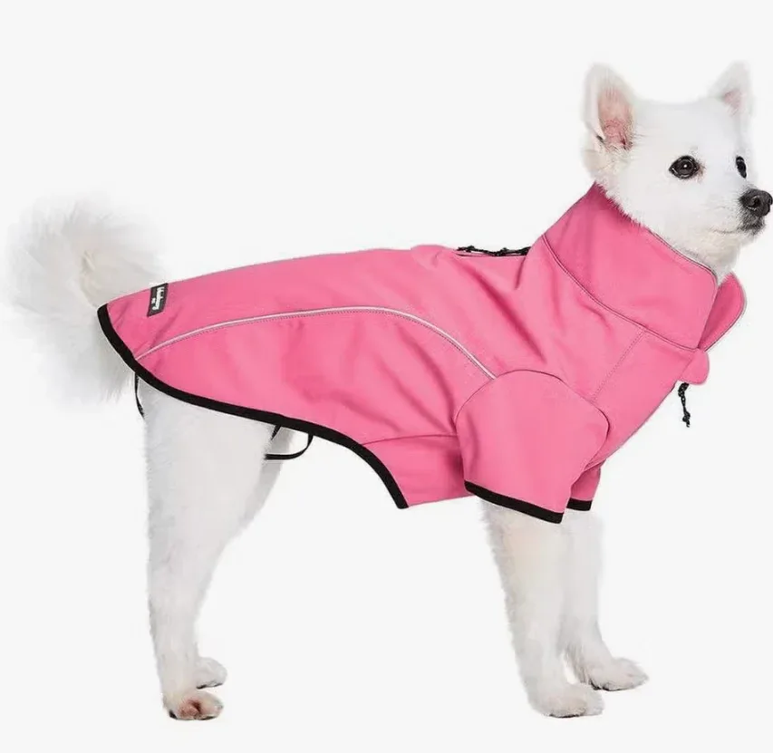 Waterproof Jacket Reflective Softshell Jacket in Brink Pink - Image 2