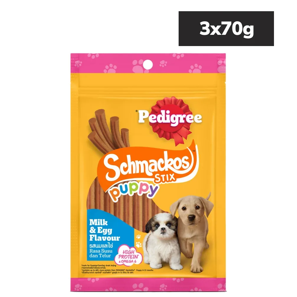 Pedigree Schmackos Stix Milk & Egg Flavour Puppy Dog Treat - Image 2