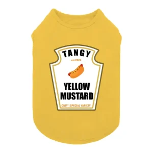 Yellow Mustard Dog Shirt
