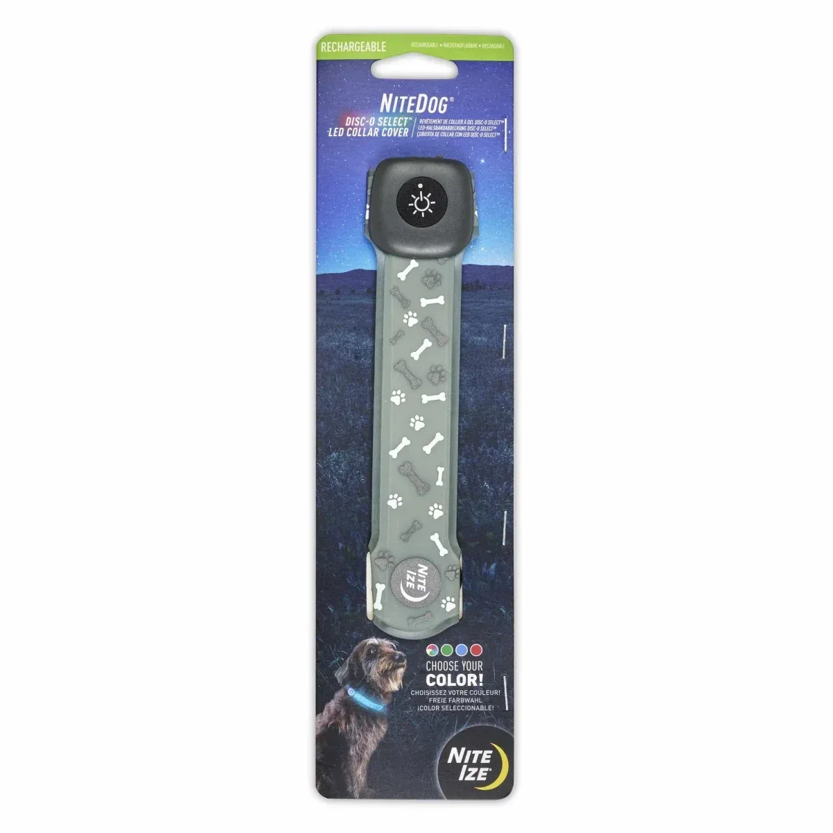 Nite Ize NiteDog Rechargeable LED Dog Collar Cover - Disc-O Select