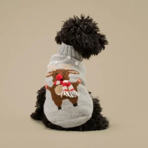 Christmas Moose Dog Sweater