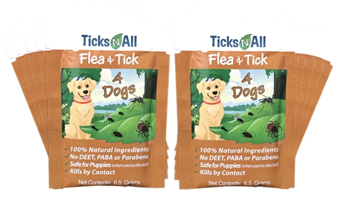 All Natural Flea and Tick Wipes 4-Dogs (10 ct.)