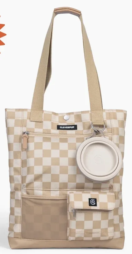 Park Pack Dog Gear Tote in Checker