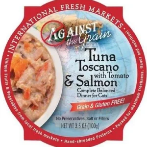 Evanger's 'Against the Grain' Grain Free Tuna Toscano with Salmon & Tomato Canned Cat Food - 2.8 oz Cans - Case of 24
