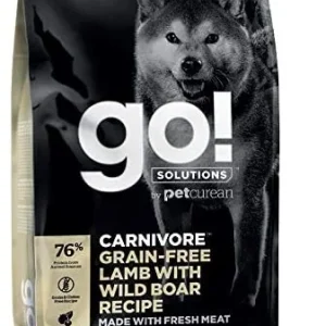 Petcurean GO! Carnivore Grain-Free Lamb & Wild Boar Dry Dog Food - 22 lb Bag