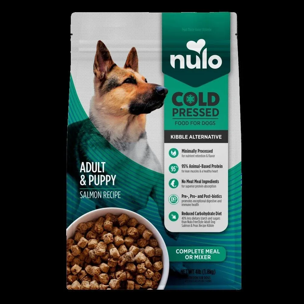 Nulo Cold Pressed Salmon Recipe Kibble Alternative Meal and Mixer Puppy and Adult Dry Dog Food - Image 2