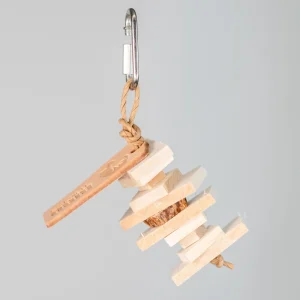 Balsa Crunch Stack - Tiny Chunky Bird Toy