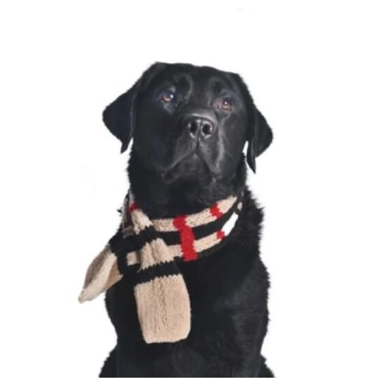 Classic Tan Plaid Pet Scarf - Image 2