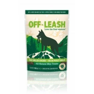 Complete Natural Nutrition Off Leash Mini Trainers Grain Free Grilled Chicken Chewy Dog Treats - 5.3 oz Bag