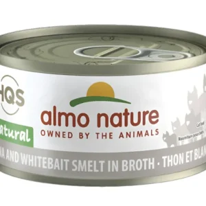 Almo Nature Tuna & Whitebait Canned Cat Food- 2.47 oz Cans - Case of 24