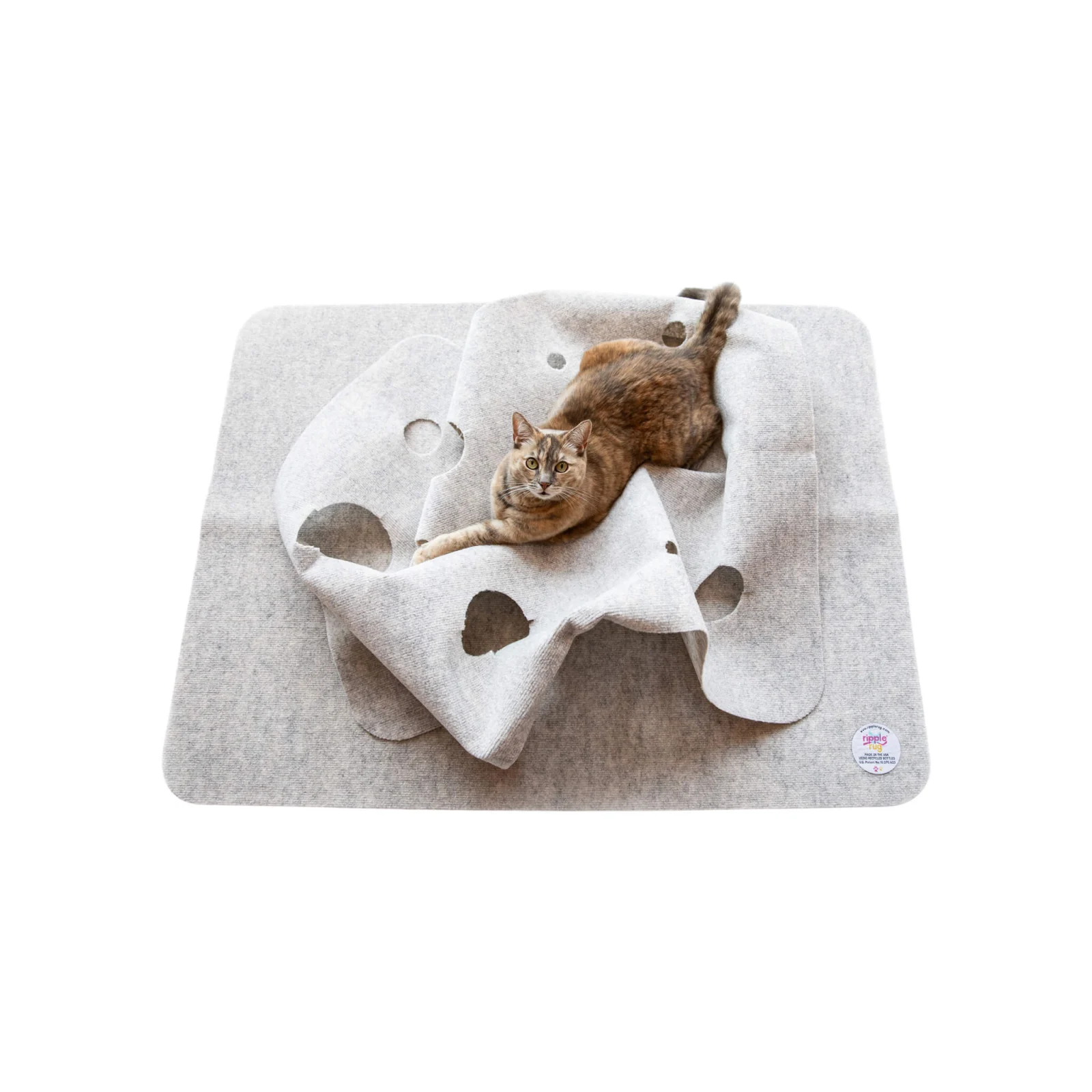 SnugglyCat Ripple Rug Interactive Dual Layer Play Mat for Cats