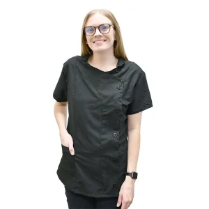 EZCare InvisaZip Unisex Stylist Jacket Black