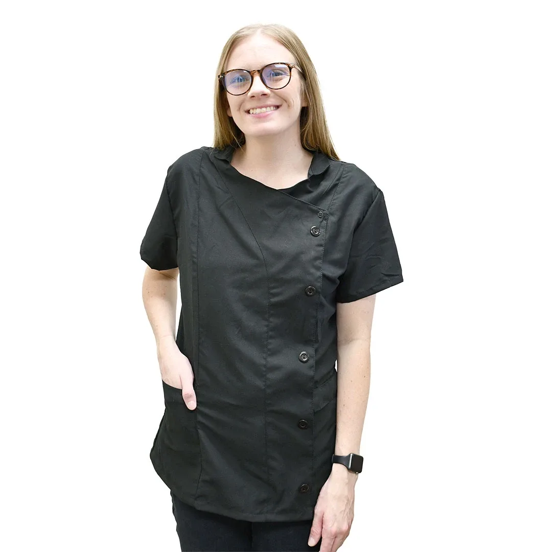 EZCare InvisaZip Unisex Stylist Jacket Black
