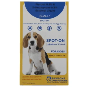 Scientific Remedies FlickOut F Spot On for Medium Dogs of 10 to 20kg